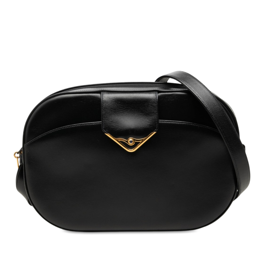 Pre-Loved Cartier Leather Sapphire Crossbody